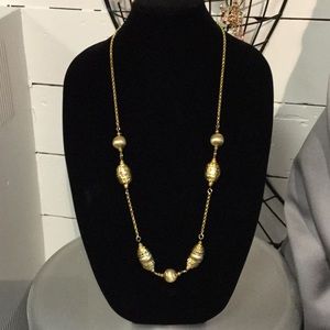 Gold Unique Twists Necklace